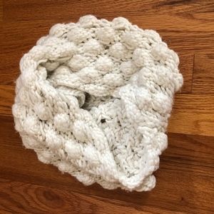 White Infinity Knit Scarf